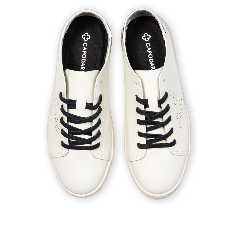 T&Ecirc;NIS CASUAL BEGE DUNA E PRETO DE COURO AMARRA&Ccedil;&Atilde;O FEMININO image number 4