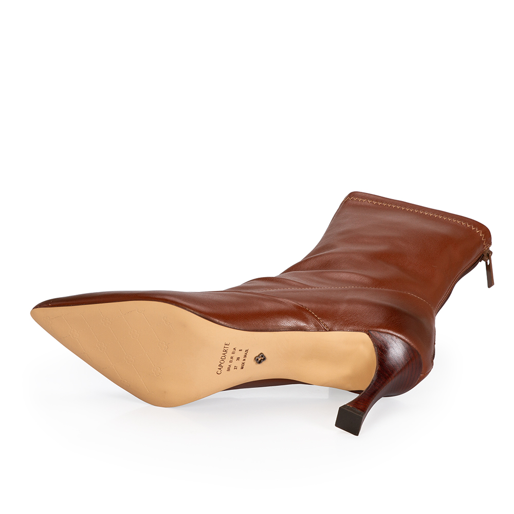 BOTA CANO M&Eacute;DIO STRETCH MARROM image number 3