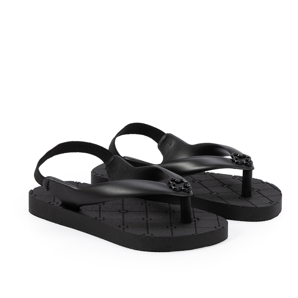 CHINELO DE DEDO BEB&Ecirc; PRETO MONOGRAMA image number 1