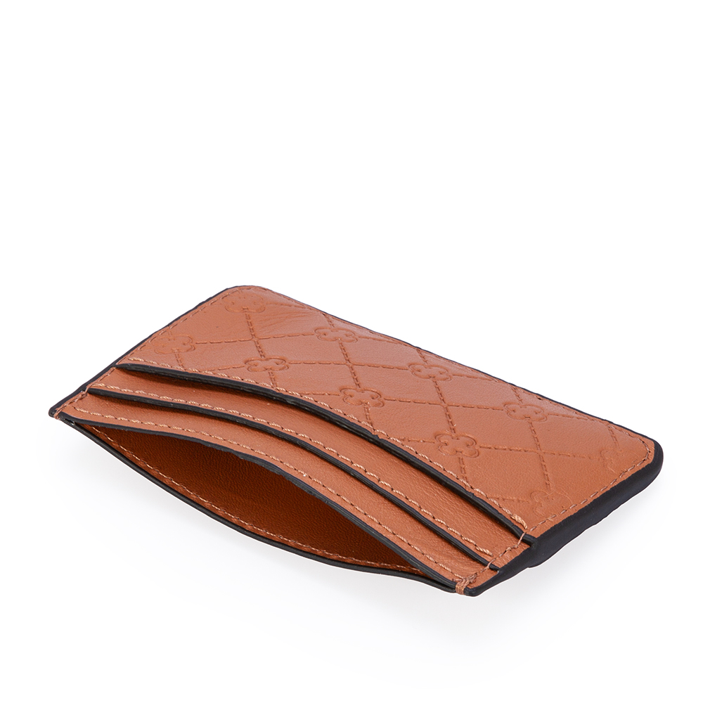 PORTA CART&Atilde;O MONOGRAMA CARAMELO COURO image number 3