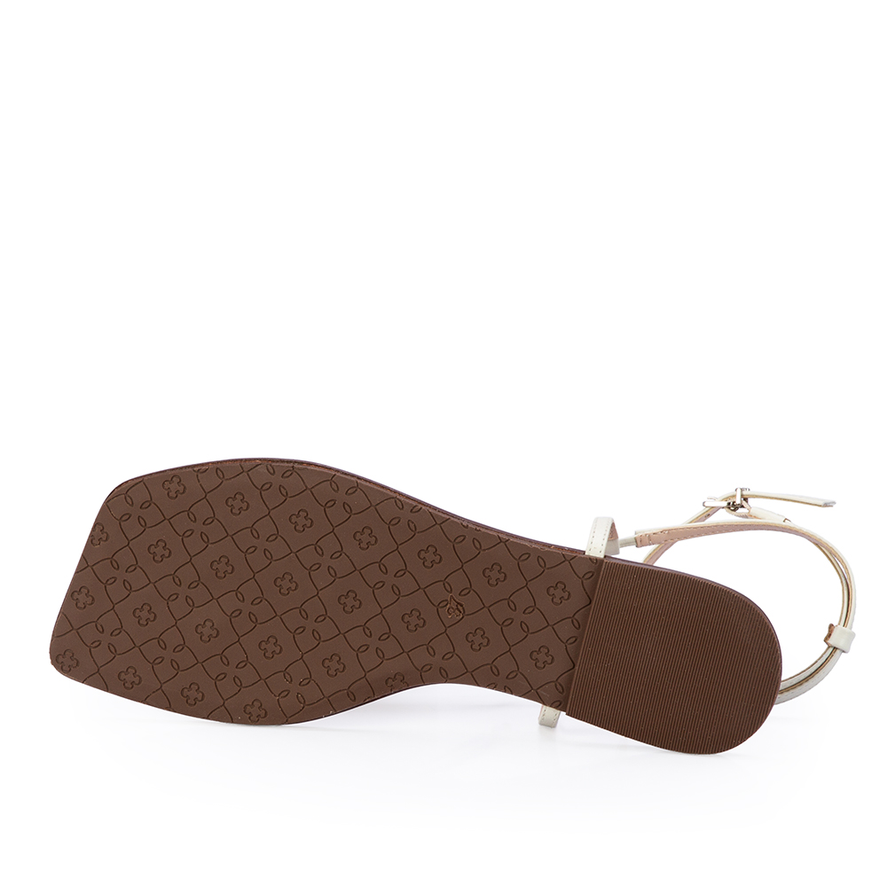 SAND&Aacute;LIA RASTEIRA BRANCA DUNA DE COURO image number 3