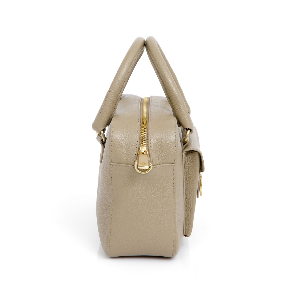 BOLSA TOTE DE COURO VERDE ALBERO image number 1