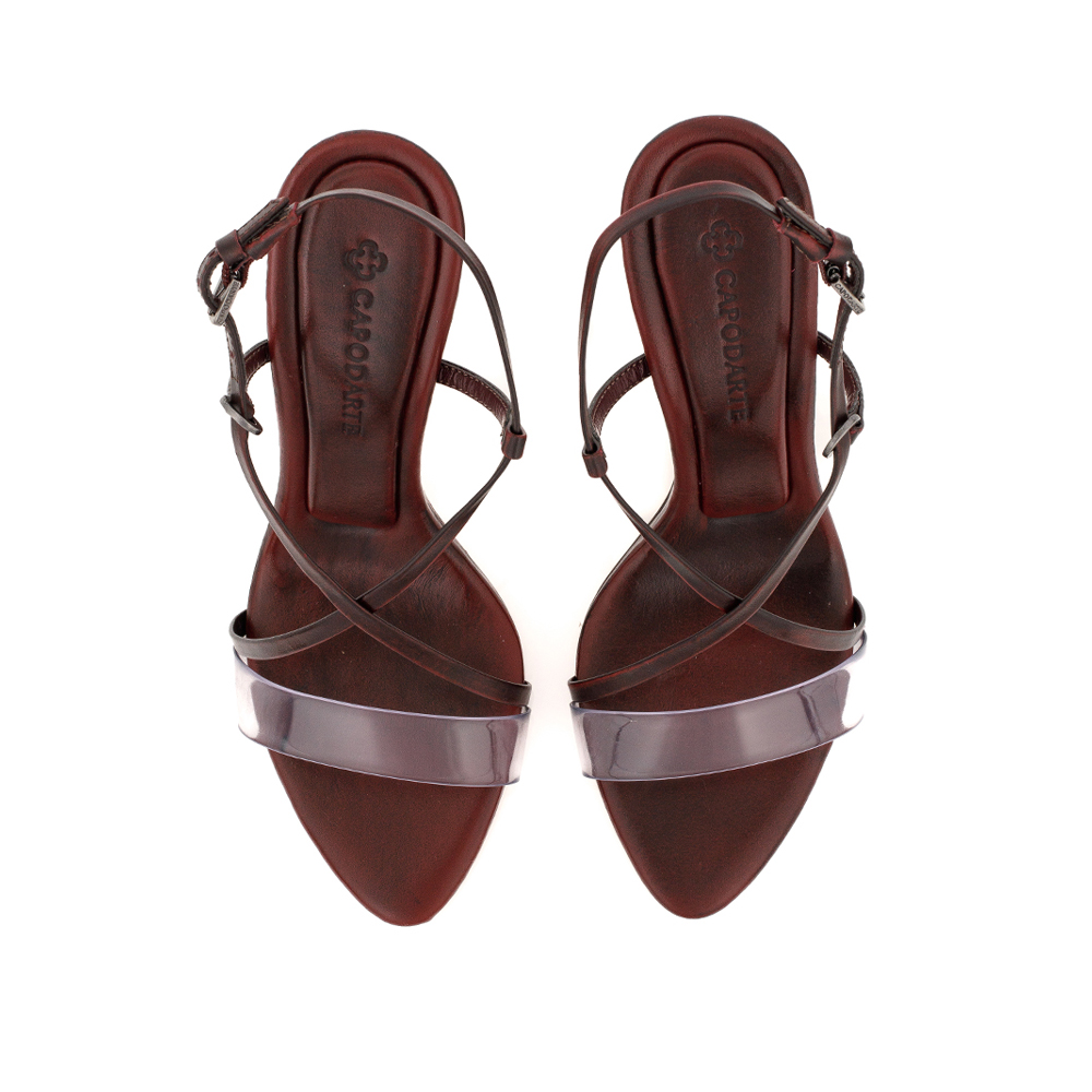 SAND&Aacute;LIA SALTO ALTO DE COURO BORD&Ocirc; TIRA VINIL image number 4