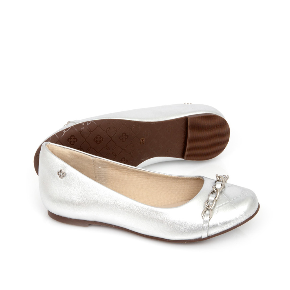 SAPATILHA PRATA INFANTIL MONOGRAMA CORRENTE image number 3