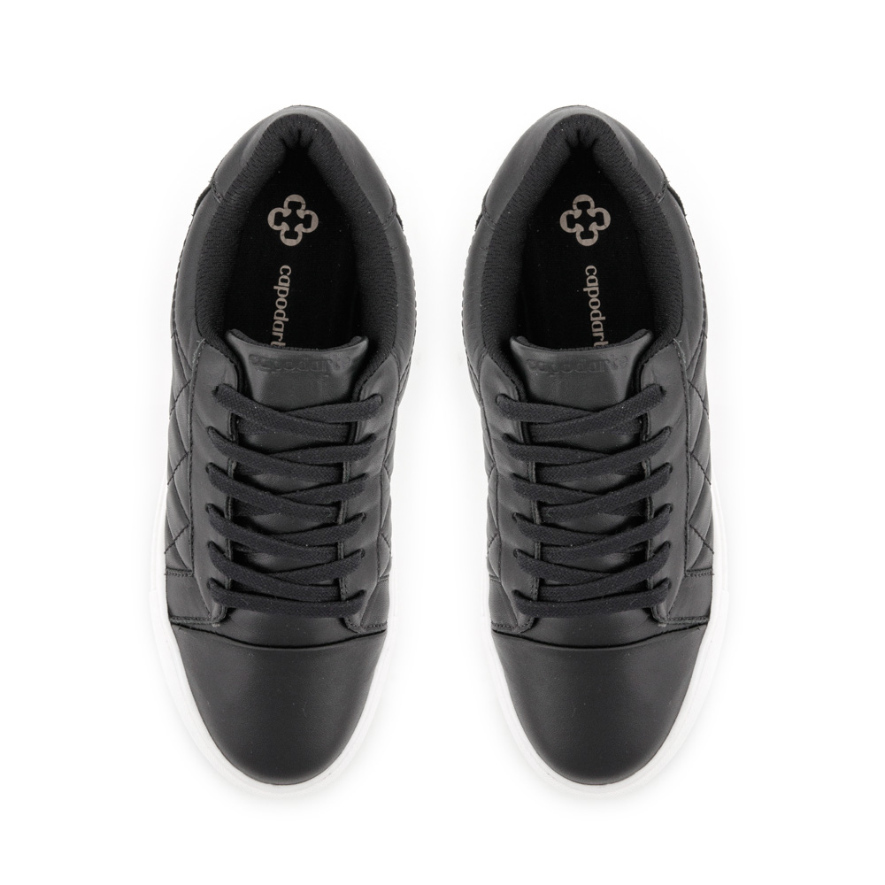 T&Ecirc;NIS FEMININO PRETO DE COURO MATELASS&Ecirc; AMARRA&Ccedil;&Atilde;O image number 4