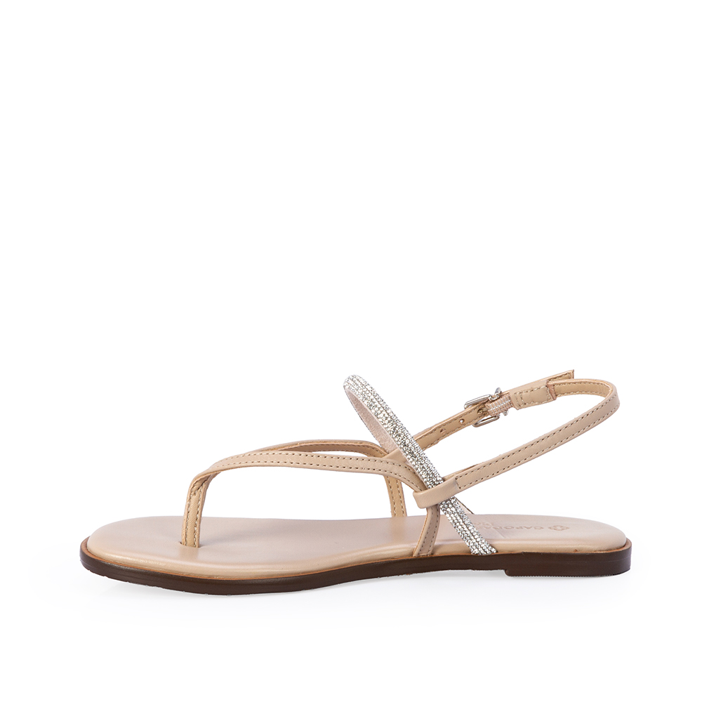 SAND&Aacute;LIA INFANTIL DE COURO NUDE SEDA image number 2