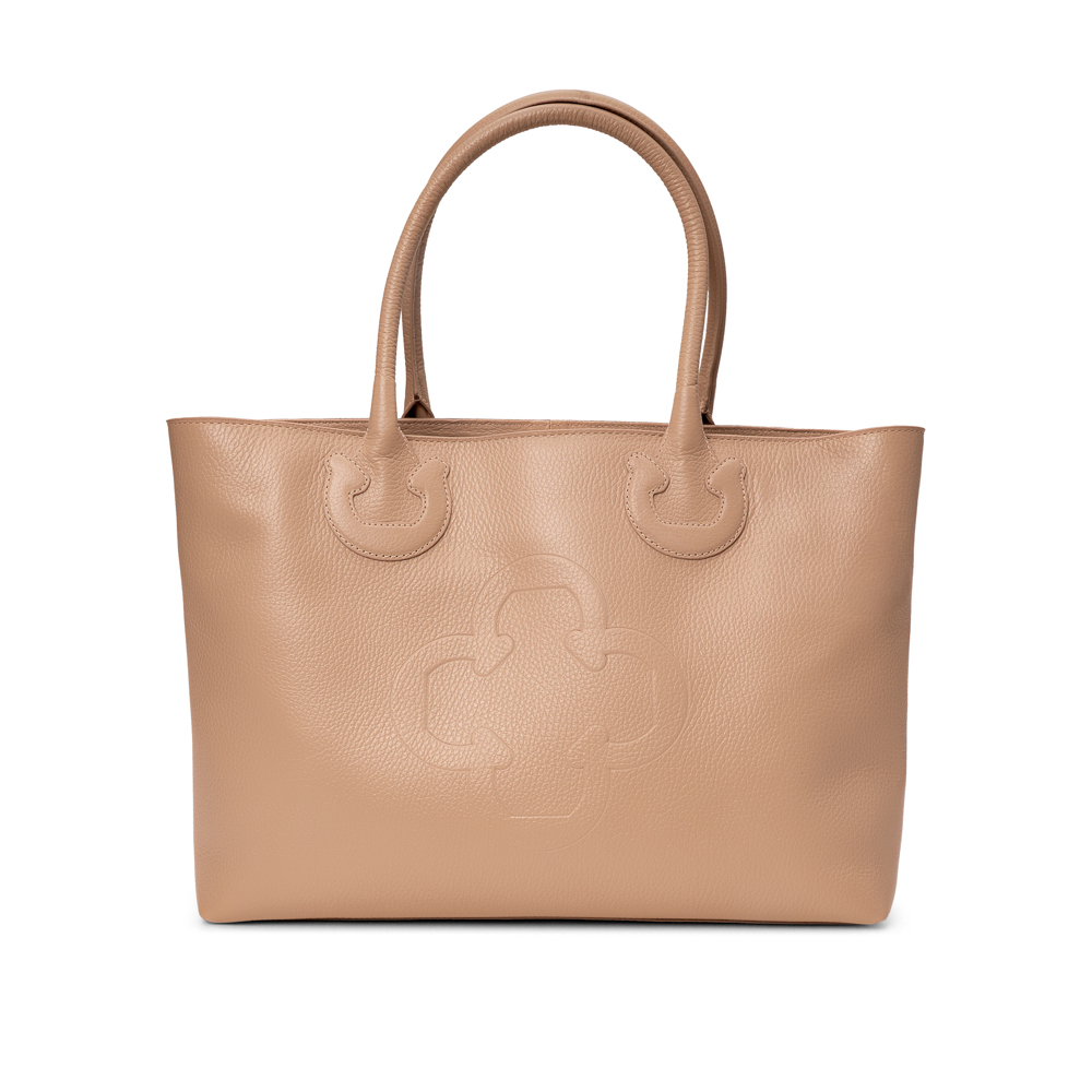 BOLSA SHOPPER DE COURO NUDE SEDA image number 0