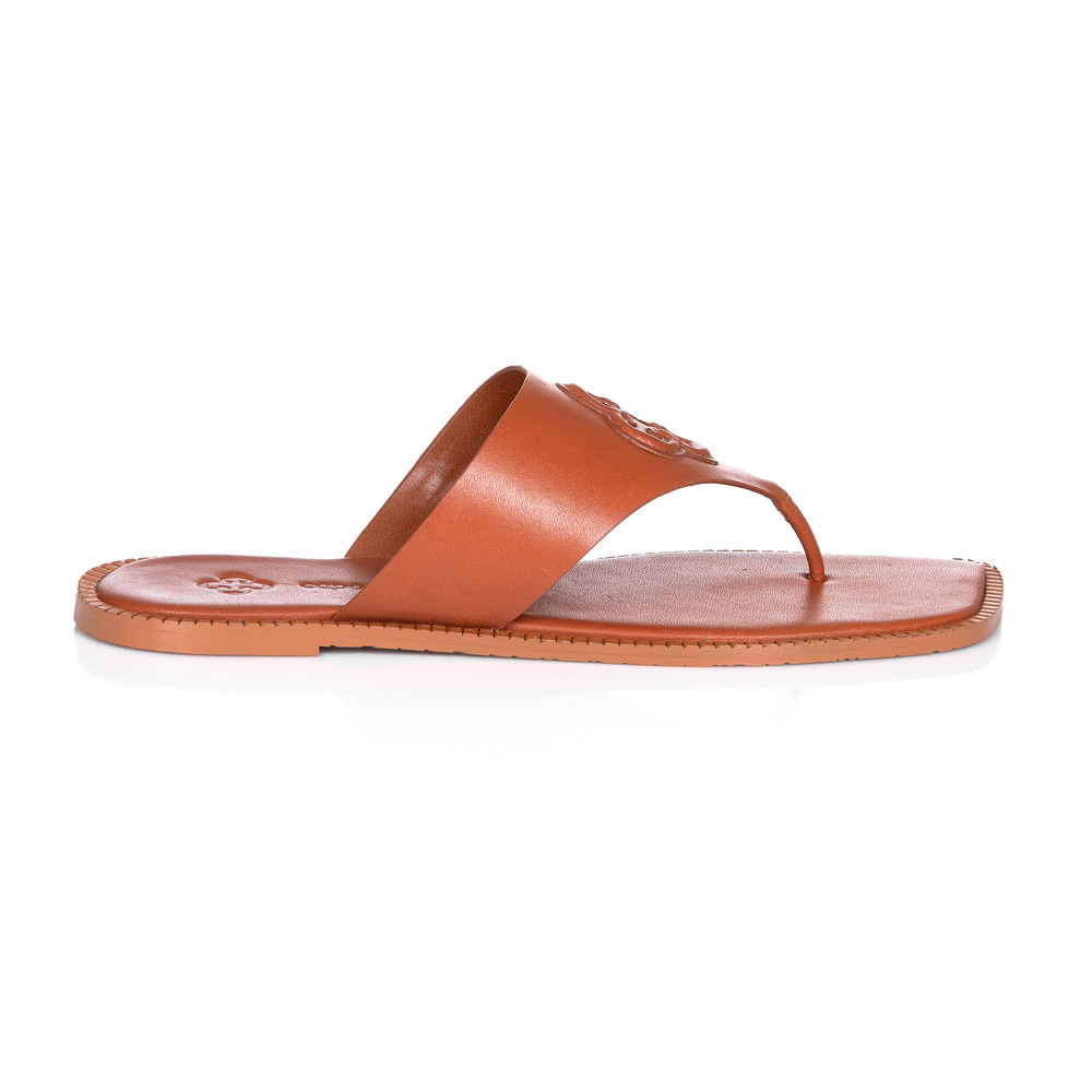 CHINELO RASTEIRA COURO CARAMELO CAMEL image number 0