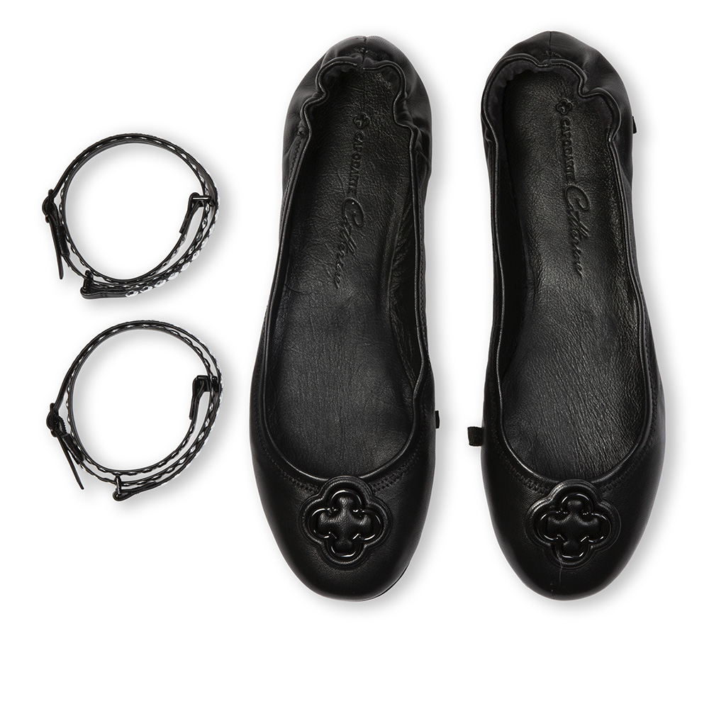 SAPATILHA CATHERINE DE COURO PRETA image number 4