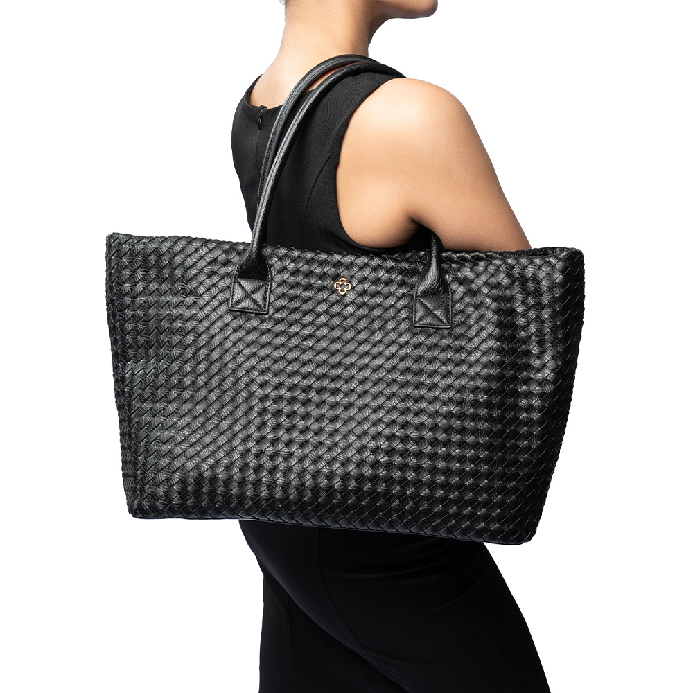 BOLSA GRANDE SHOPPER PRETA TRESS&Ecirc; image number 1