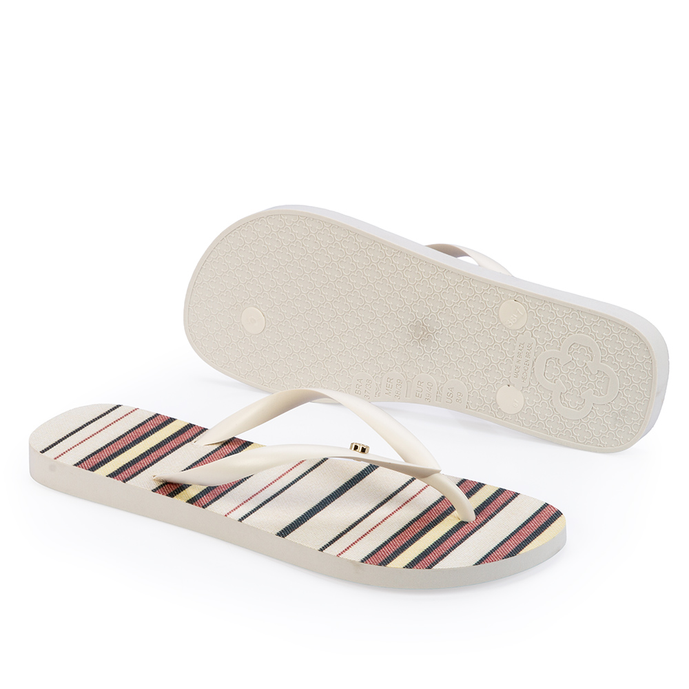 CHINELO DE DEDO BRANCO COM LISTRAS image number 3