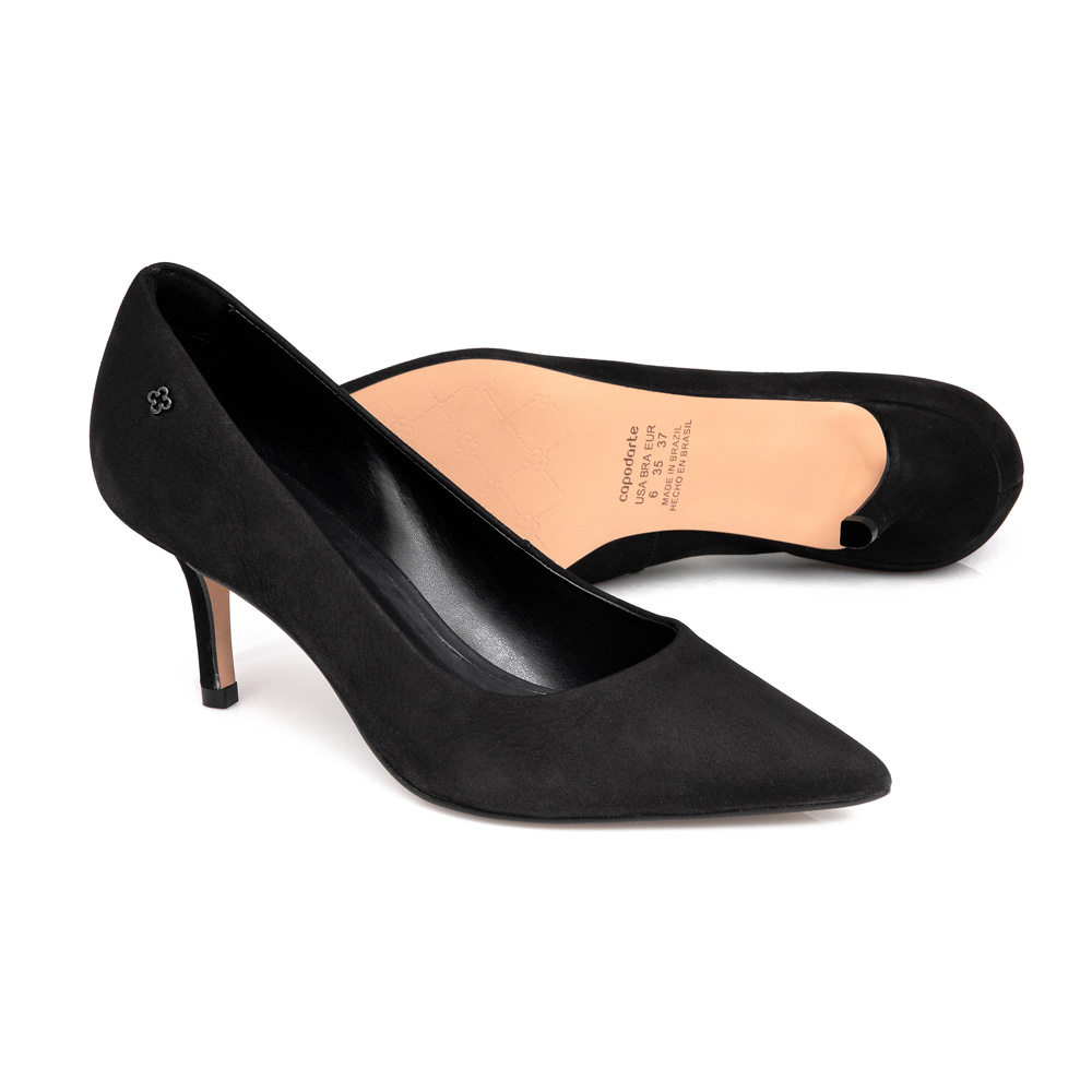 SCARPIN SALTO FINO PRETO NOBUCK image number 3