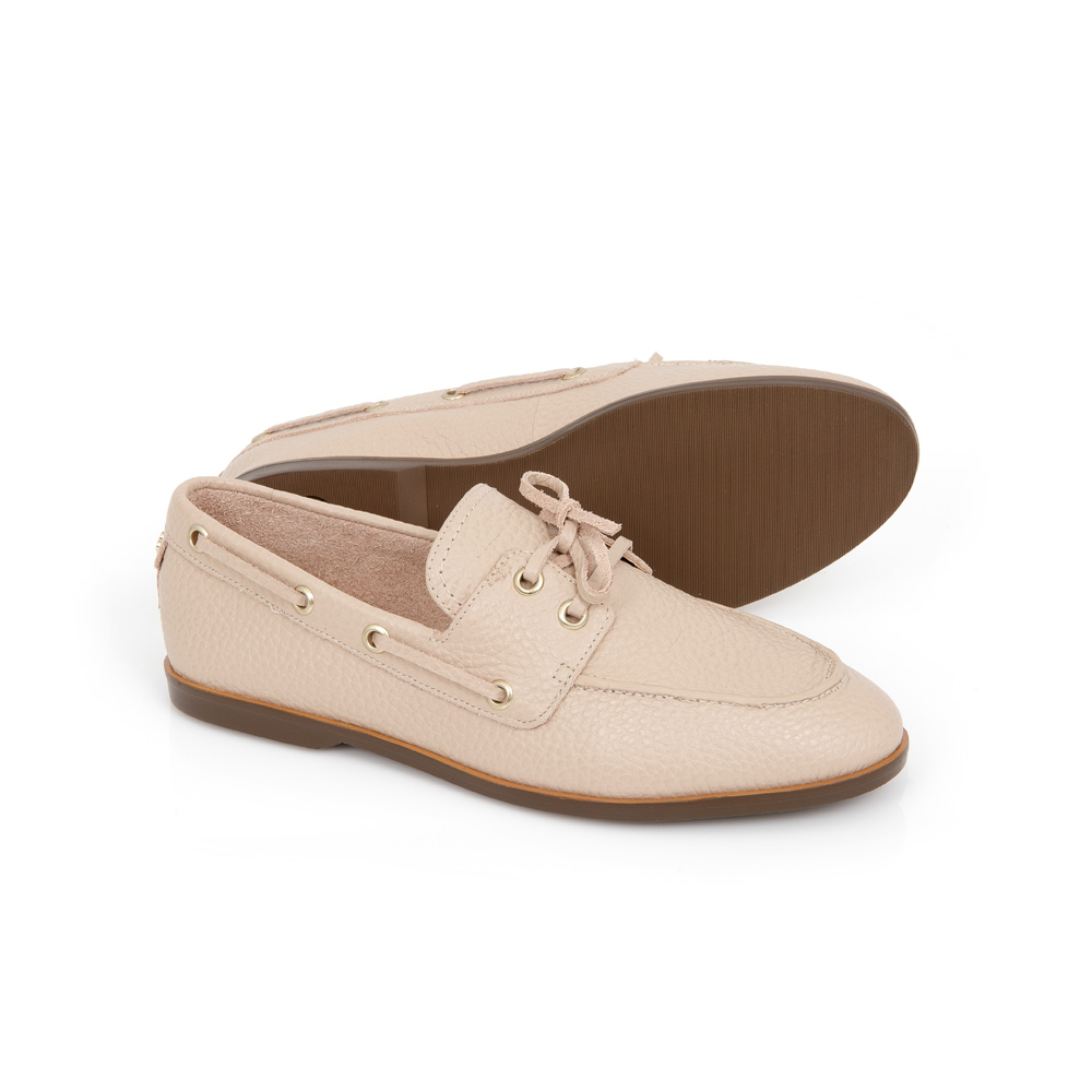 LOAFER MOCASSIM NUDE SEDA DE COURO image number 3