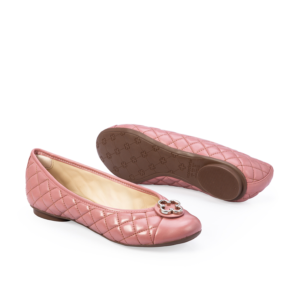 SAPATILHA CATHERINE VINTAGE ROSA MALVA DE COURO MATELASS&Ecirc; image number 3