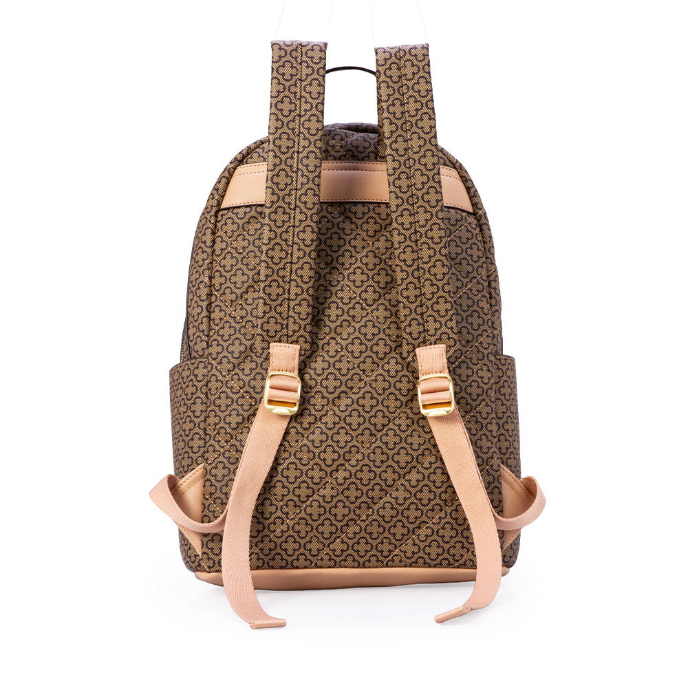 MOCHILA FEMININA BEGE MONOGRAMA image number 2