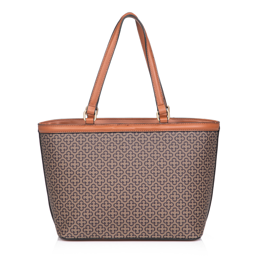 BOLSA M&Eacute;DIA BEGE MONOGRAMA SHOPPER image number 2