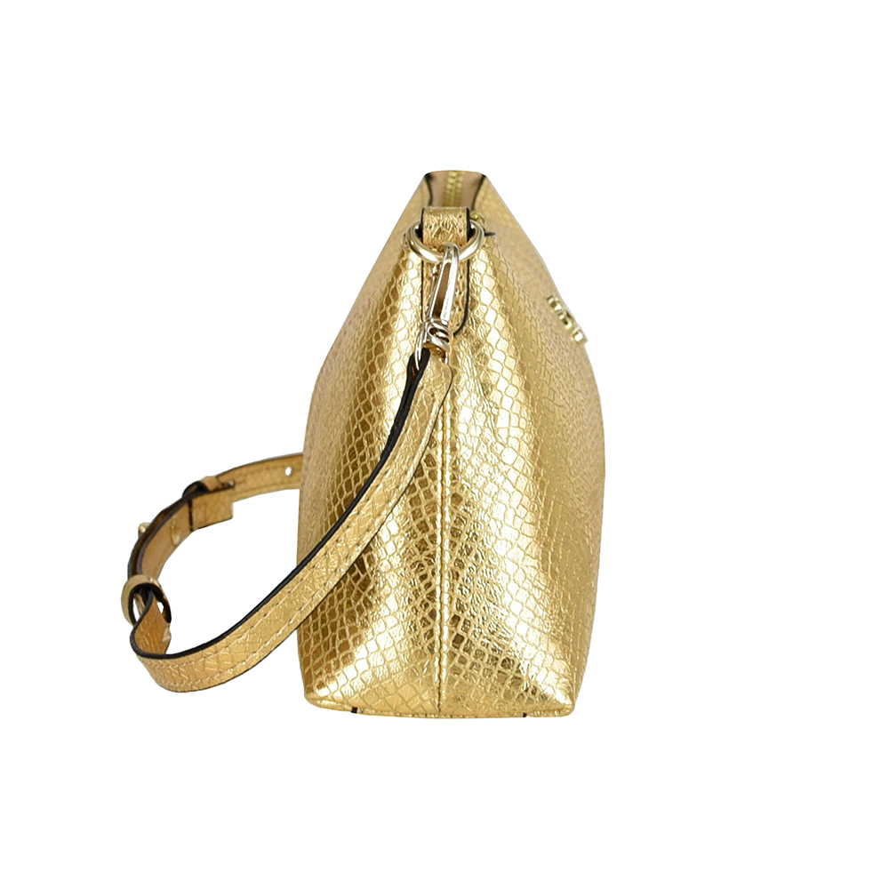 BOLSA PEQUENA DOURADA METALIZADA SERPENTE SHOULDER BAG image number 2