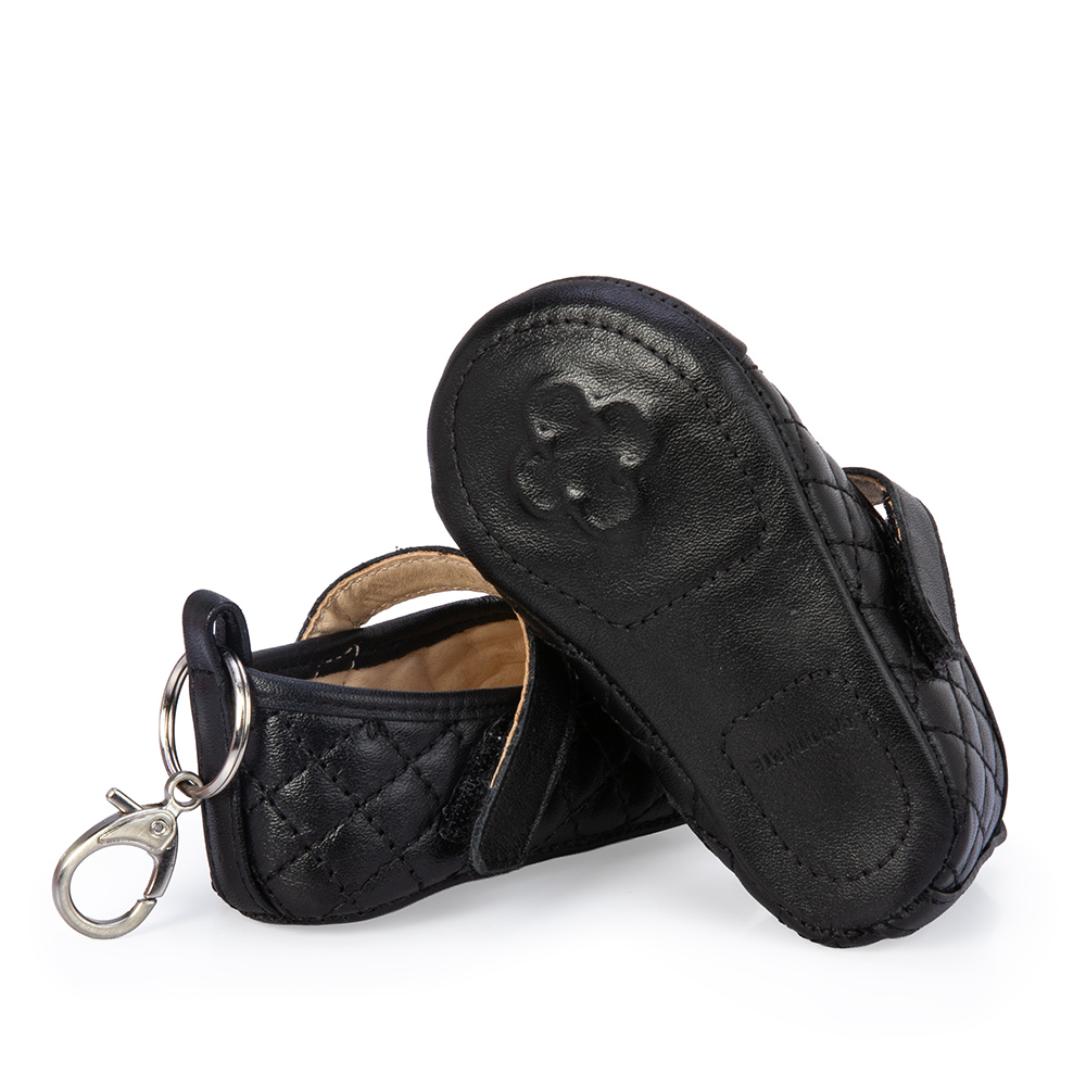 SAPATILHA BEBÊ RN DE COURO PRETA CATHERINE image number 3