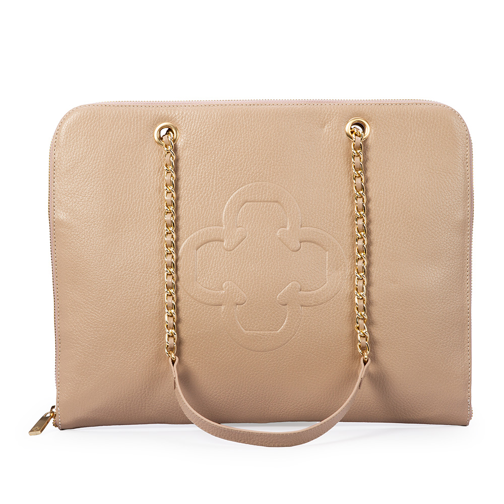 PASTA  NOTEBOOK NUDE SEDA DE COURO image number 1