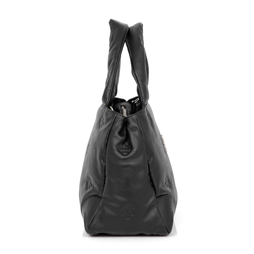 BOLSA DE COURO PRETA TOTE image number 1