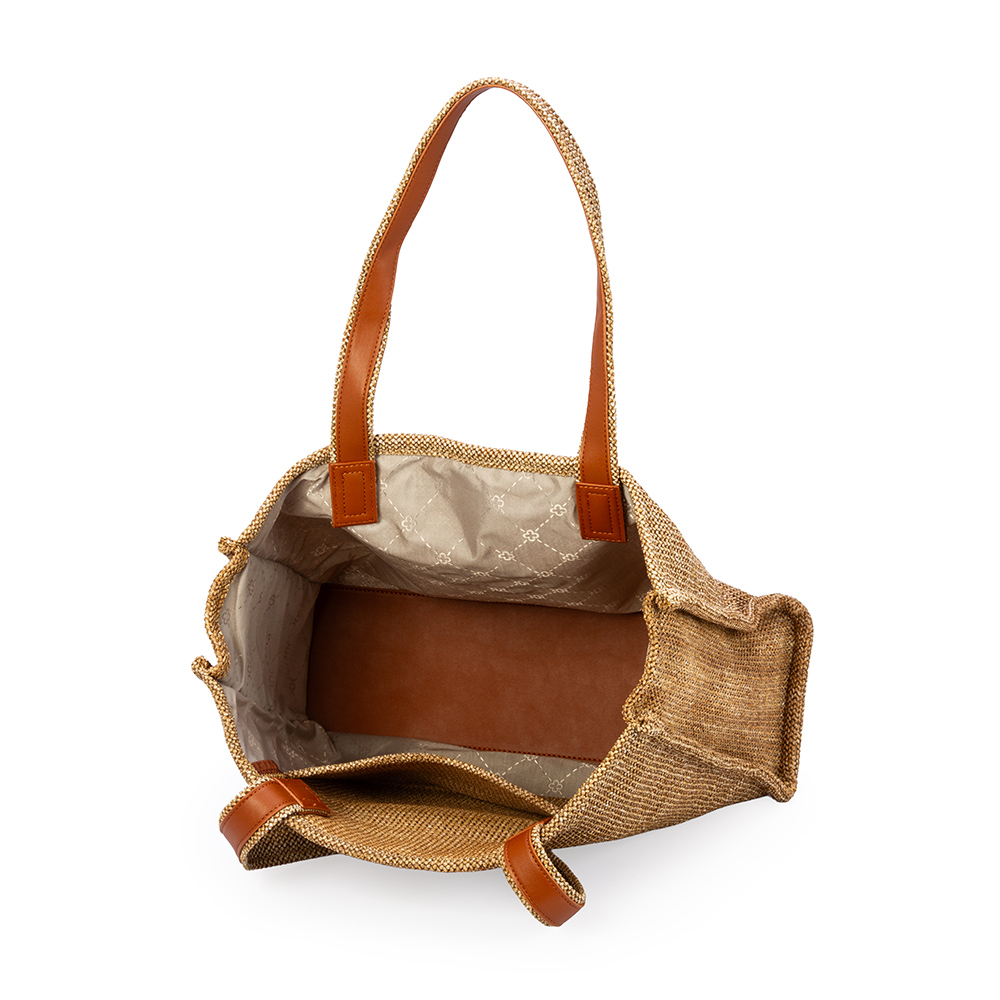 BOLSA GRANDE BEGE PALHA SHOPPER image number 4