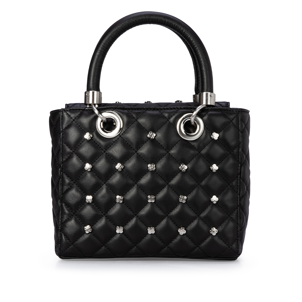 BOLSA PEQUENA PRETA DE COURO TOTE image number 0