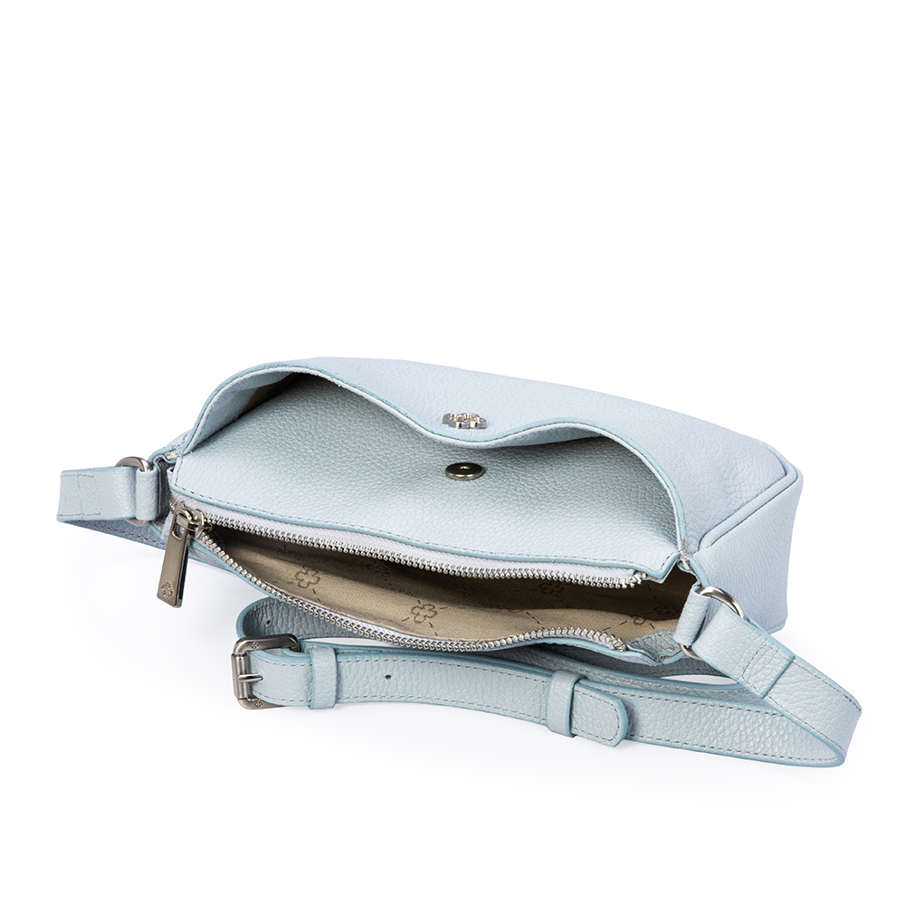 BOLSA PEQUENA TIRACOLO AZUL DE COURO SHOULDER BAG image number 4