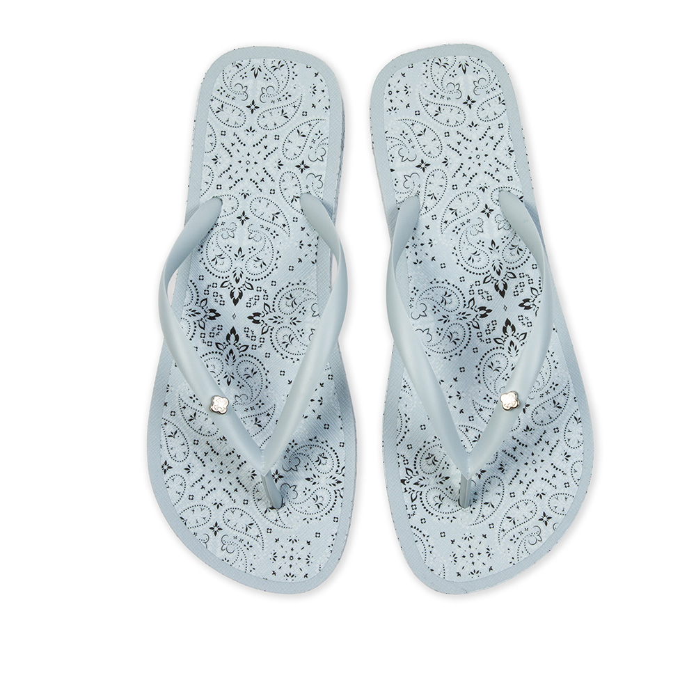 CHINELO DE DEDO ESTAMPA PAISLEY AZUL TURMALINA image number 4