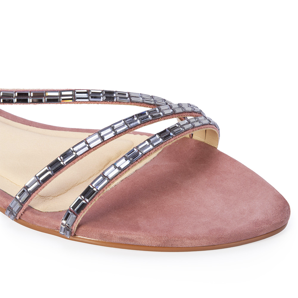 SAND&Aacute;LIA RASTEIRA COURO NOBUCK ROSA MALVA image number 4