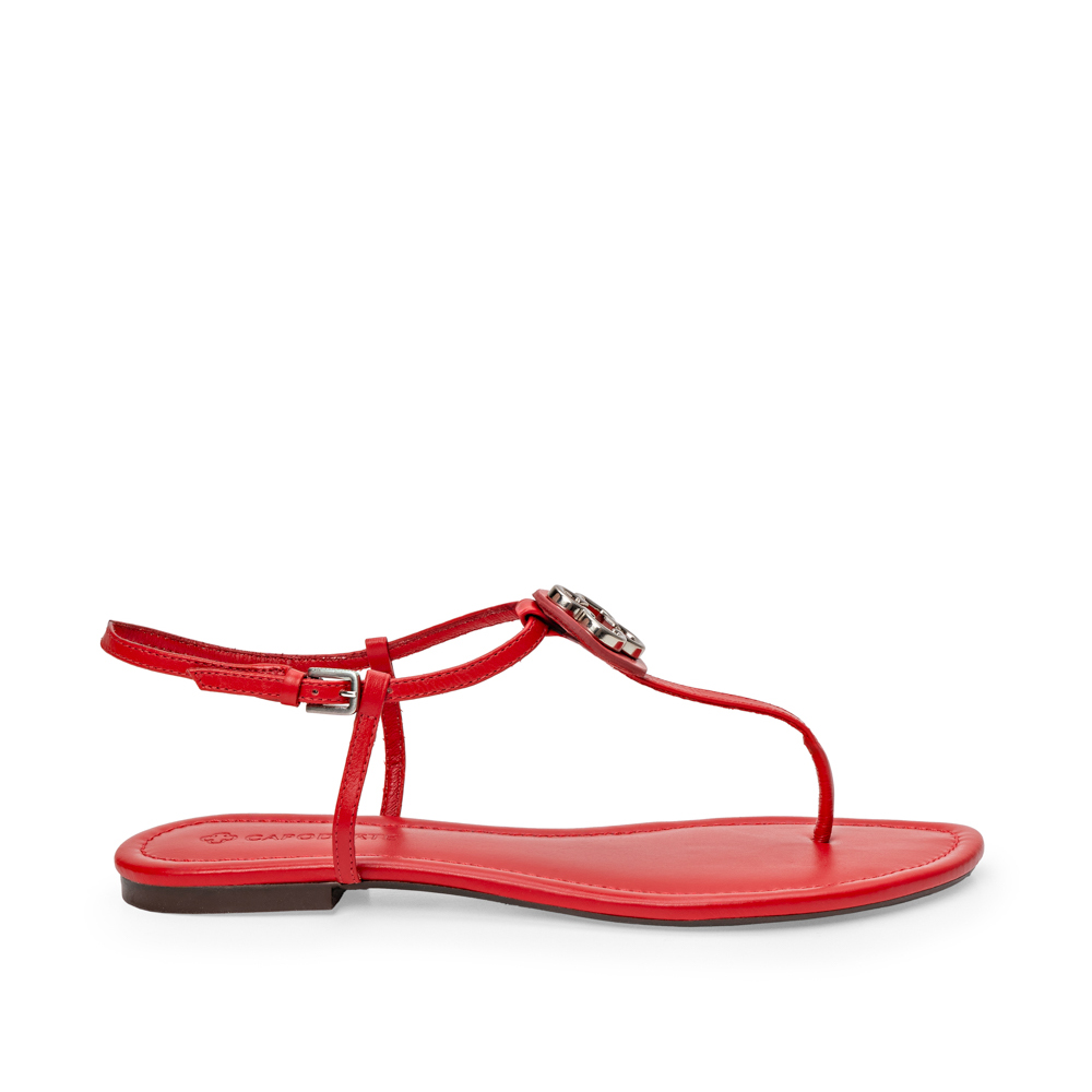 SAND&Aacute;LIA RASTEIRA VERMELHA RUBI DE COURO image number 0