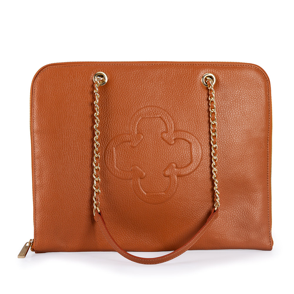 PASTA NOTEBOOK CARAMELO DE COURO image number 0