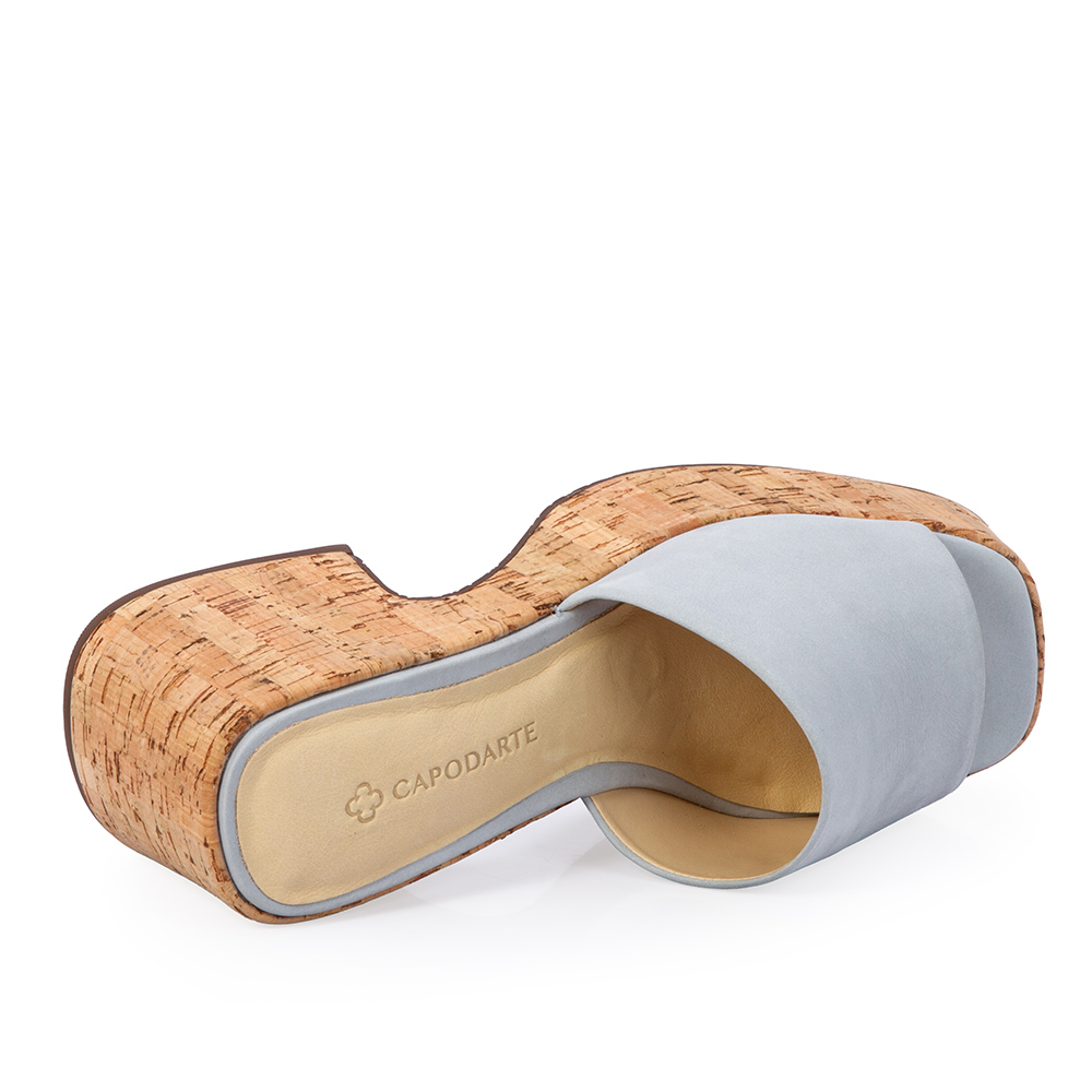 MULE MEIA PATA COURO NOBUCK AZUL TURMALINA CORTI&Ccedil;A image number 4