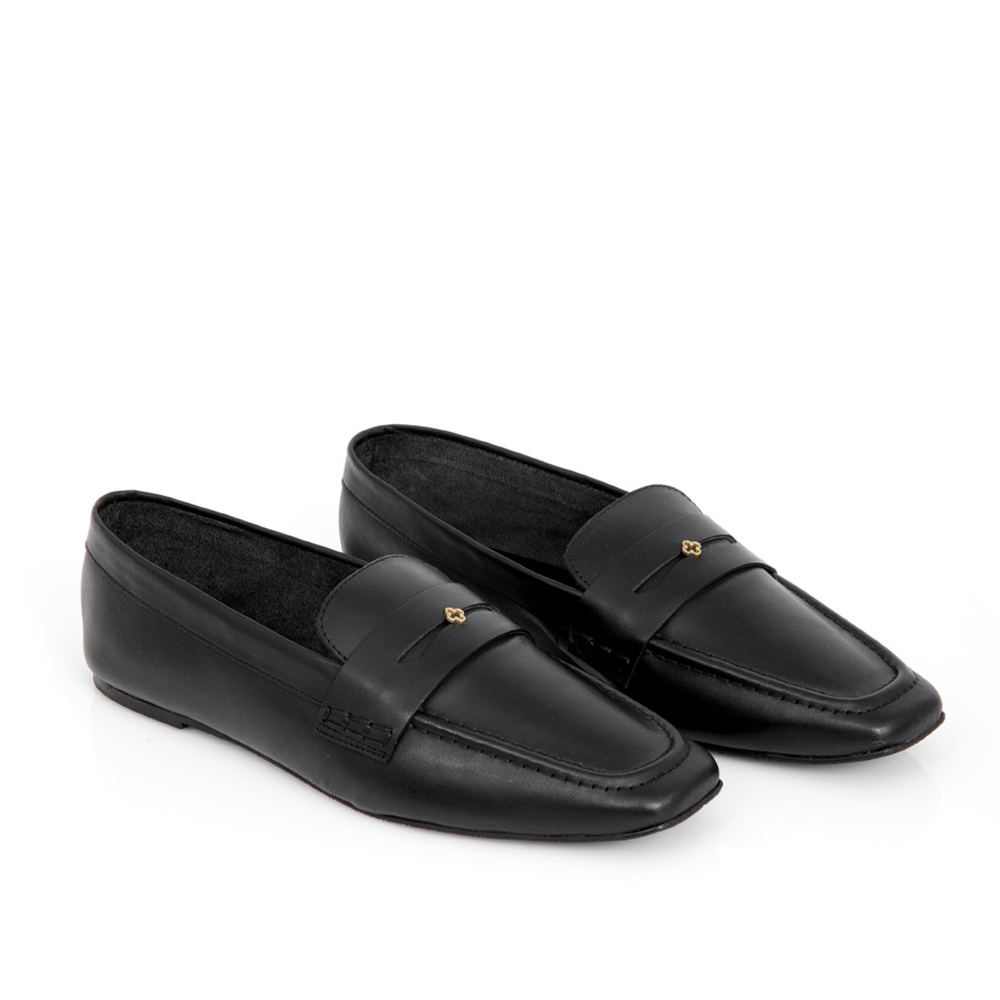 LOAFER MOCASSIM PRETO DE COURO image number 1