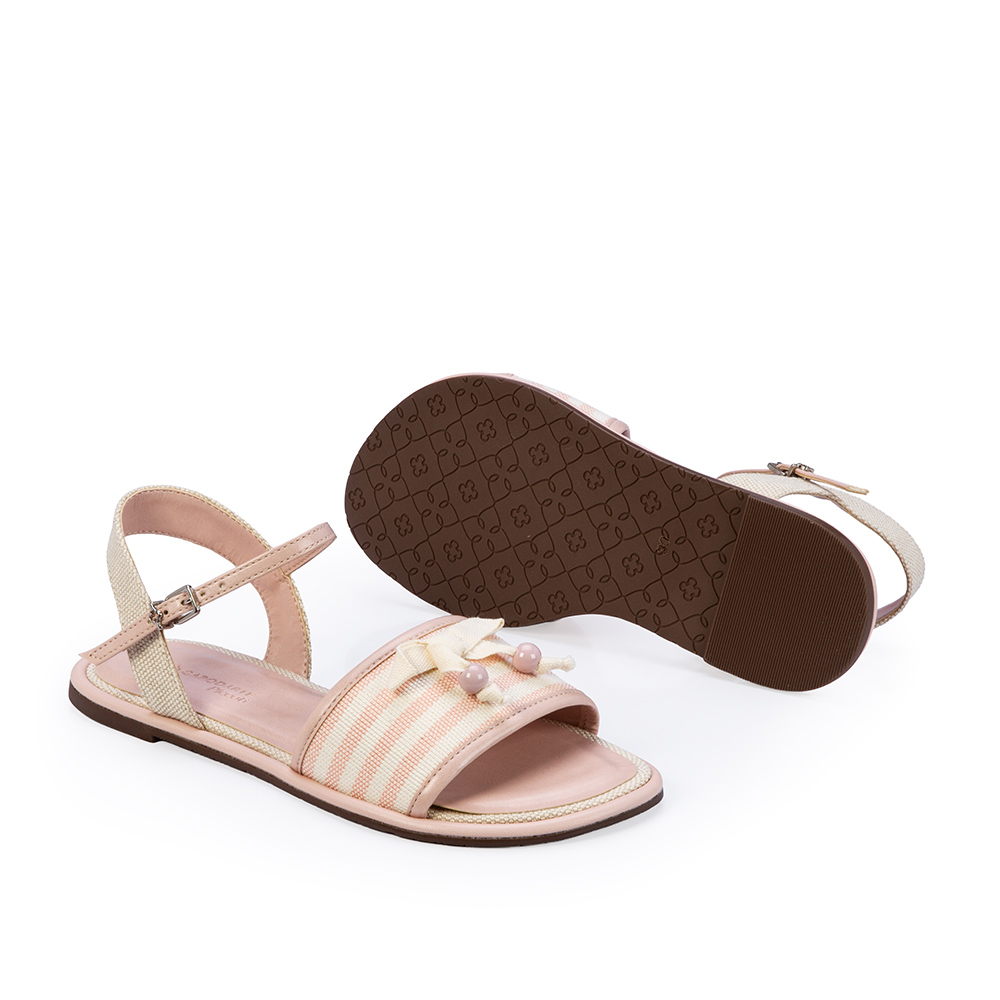 SAND&Aacute;LIA INFANTIL ROSA PE&Ocirc;NIA LISTRAS image number 3