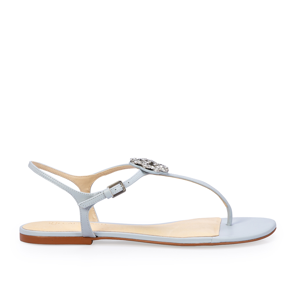 SAND&Aacute;LIA RASTEIRA AZUL TURMALINA DE COURO PEDRARIAS image number 0