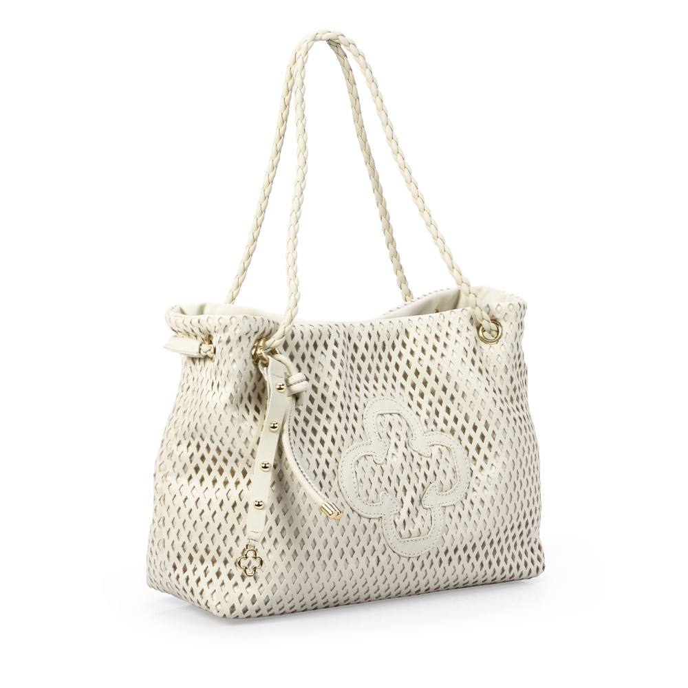 BOLSA BRANCA DUNA DE COURO SHOPPER image number 1