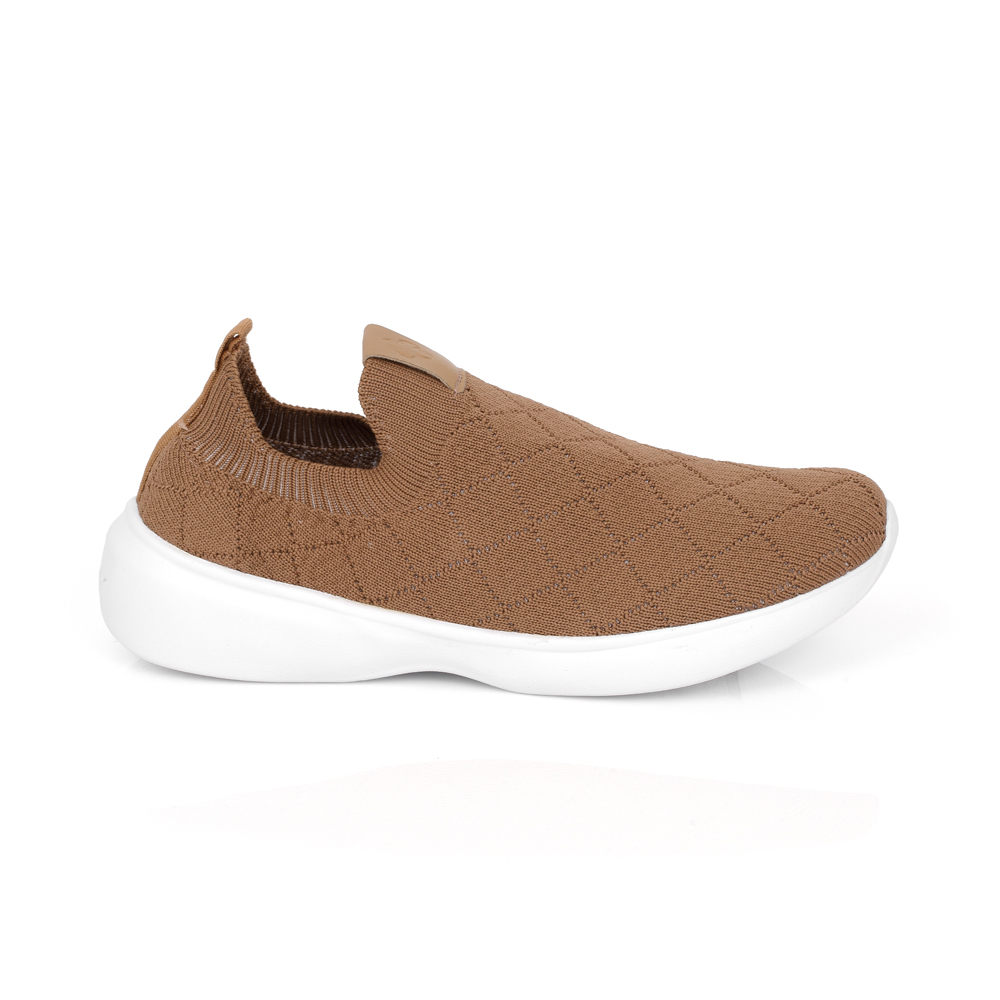 TÊNIS SLIP ON KNIT MATELASSÊ BEGE FEMININO image number 0