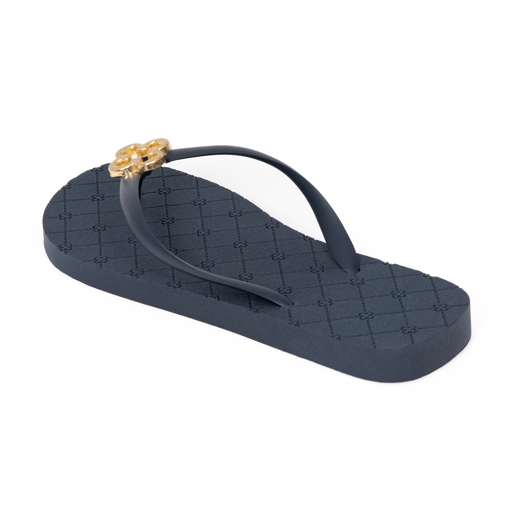 CHINELO DE DEDO MONOGRAMA MARINHO AZZURRO LOGO DOURADO image number 2