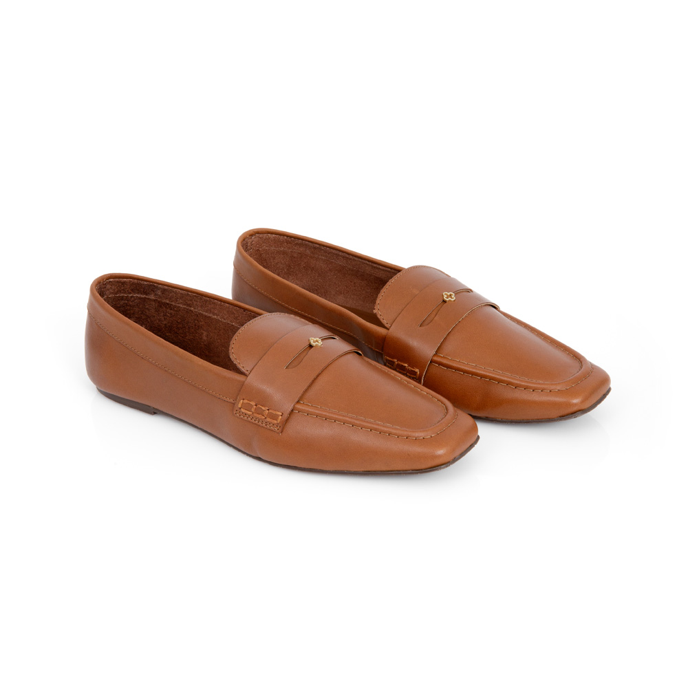 LOAFER MOCASSIM CARAMELO DE COURO image number 2