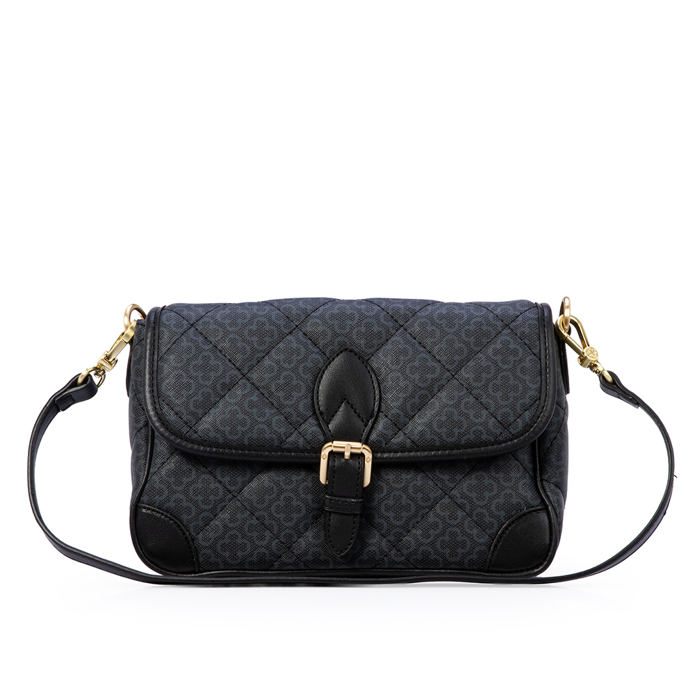 BOLSA AL&Ccedil;A GORGUR&Atilde;O PRETA MONOGRAMA VIRA BAGUETE image number 3