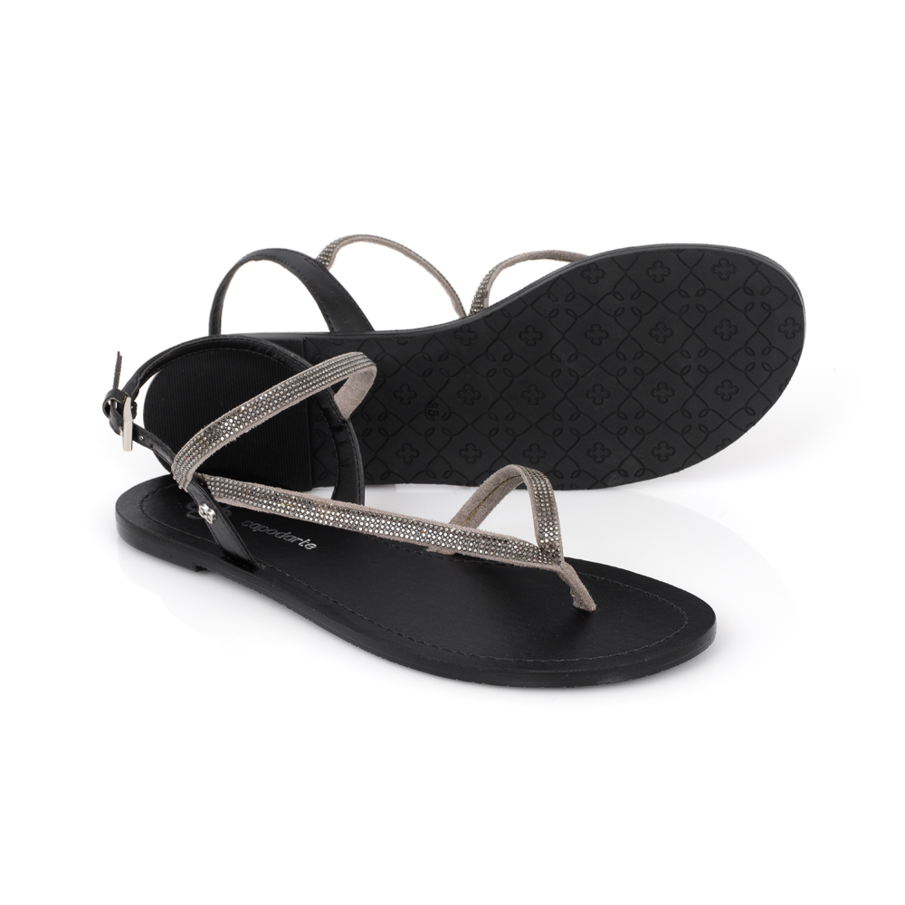 SANDÁLIA RASTEIRA PRETA PEDRARIAS image number 3
