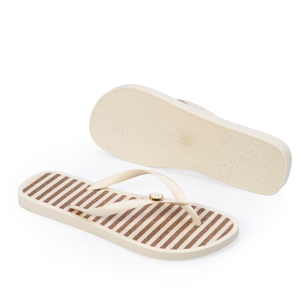 KIT CHINELO DE DEDO CARAMELO + BOLSA LISTRADA image number 3