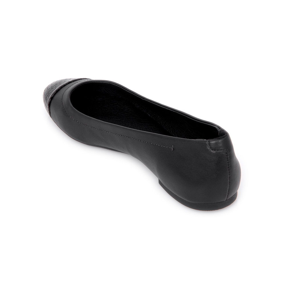 SAPATILHA PRETA BICO REDONDO PITONE image number 2