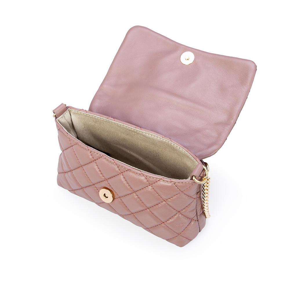 BOLSA SHOULDER COURO ROSE TIRACOLO PEQUENA image number 4