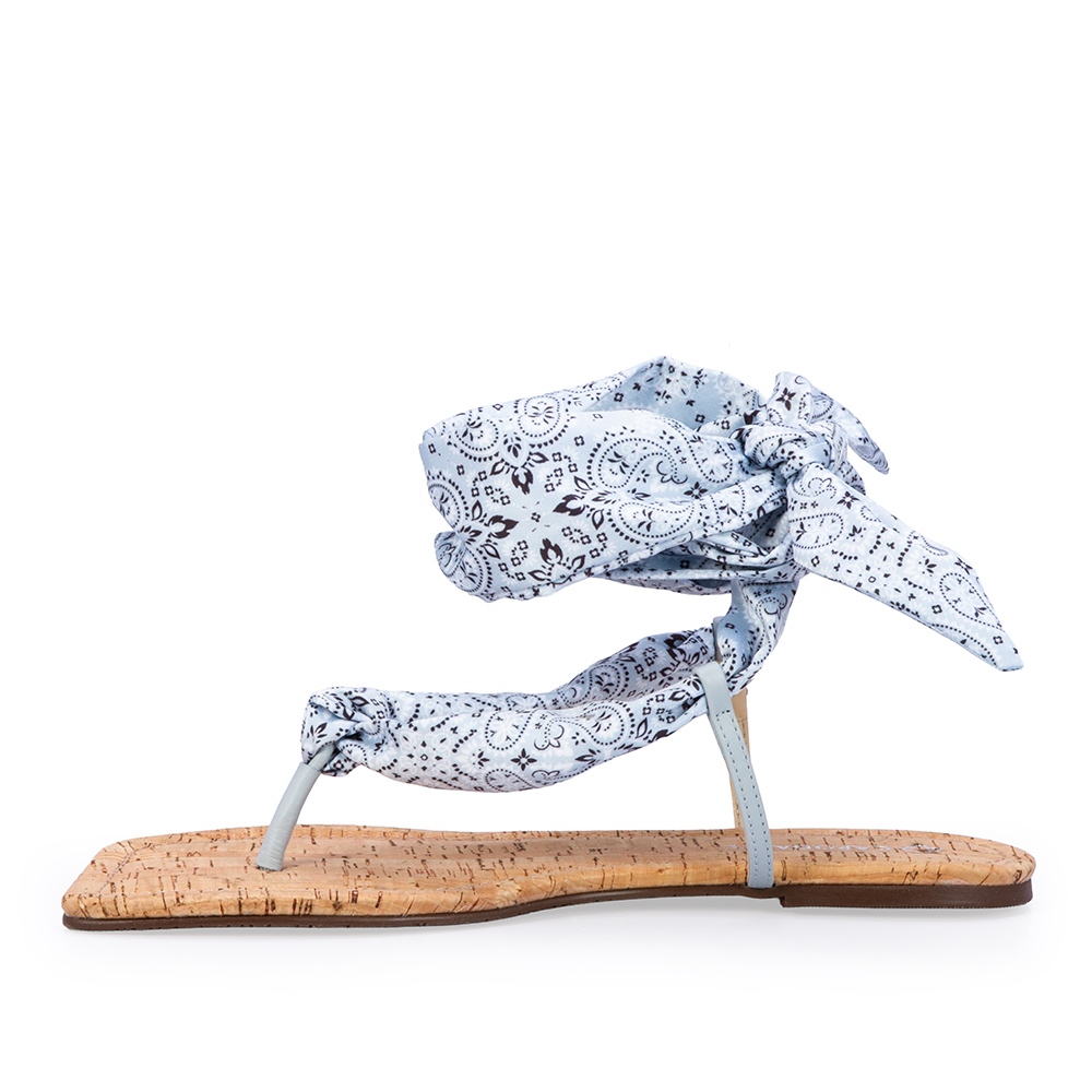 SAND&Aacute;LIA RASTEIRA LEN&Ccedil;O ESTAMPA PAISLEY AZUL image number 2