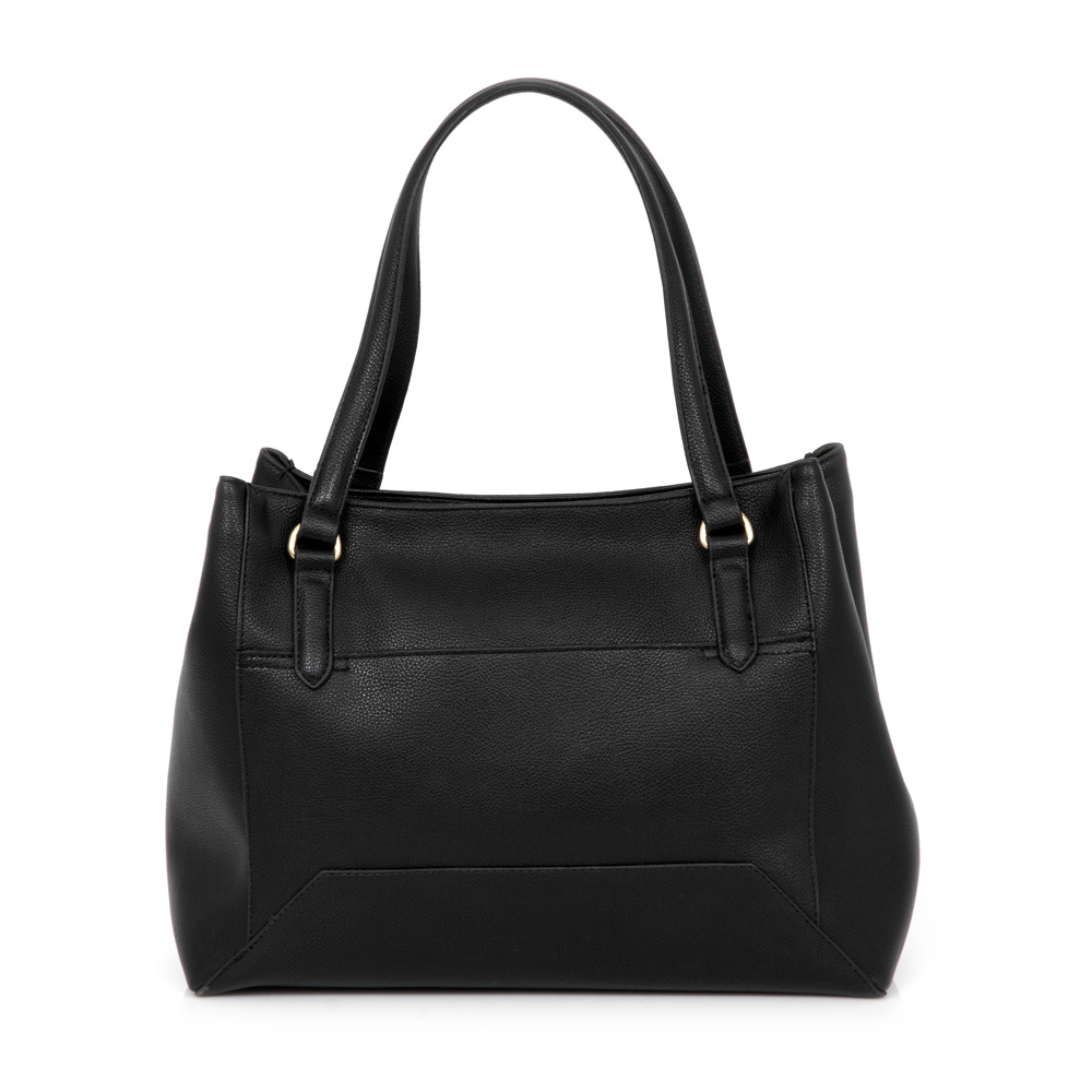 BOLSA M&Eacute;DIA PRETA SHOPPER image number 3