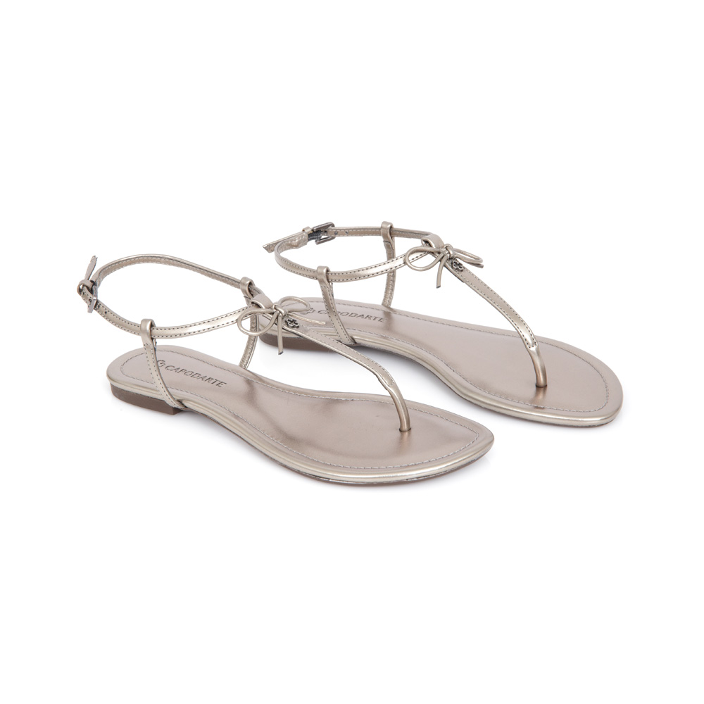 SANDÁLIA RASTEIRA CINZA PEWTER SOFT COM LAÇO image number 1
