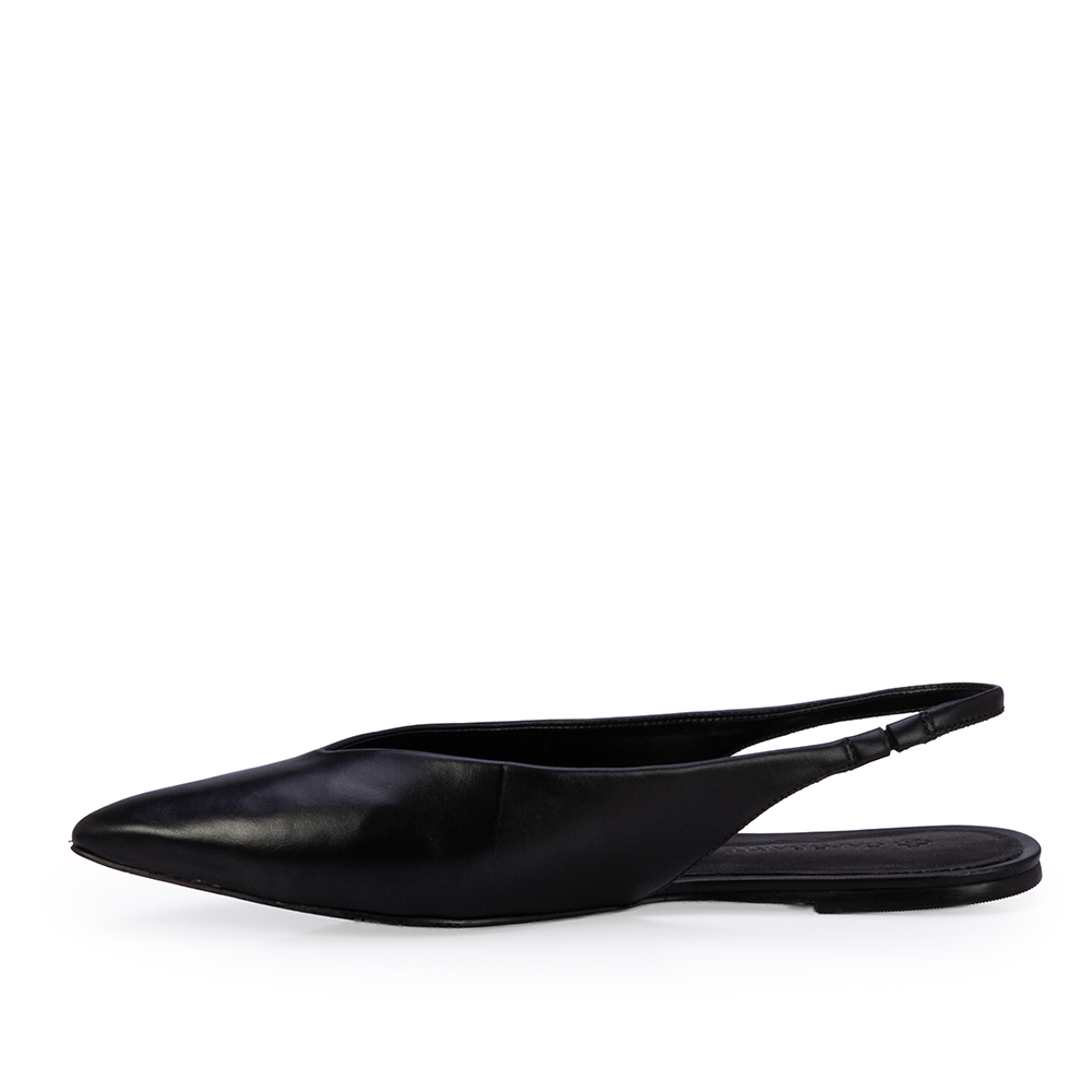 SAPATILHA SLINGBACK PRETA DE COURO image number 2