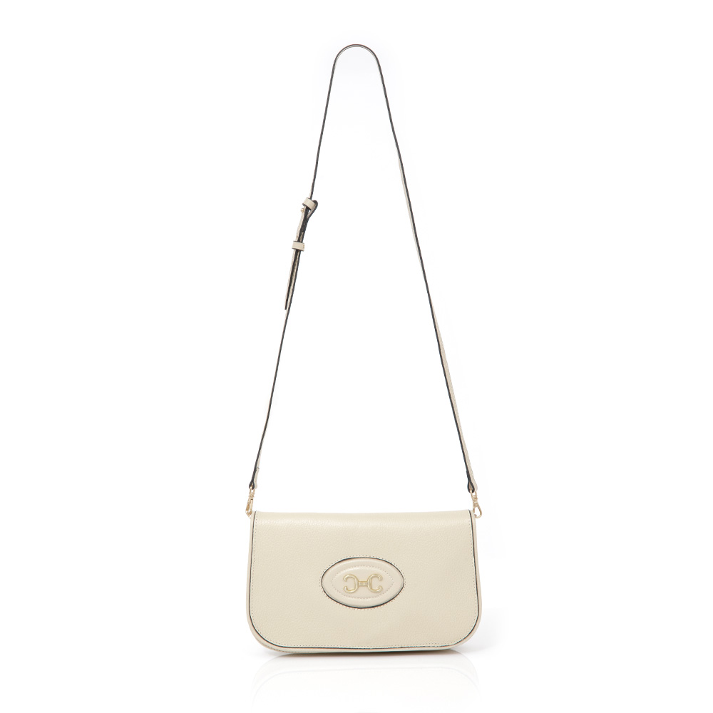 BOLSA DE COURO BEGE RAFIA SHOULDER BAG image number 3