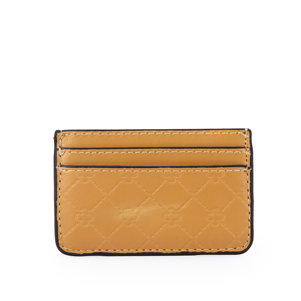 PORTA CART&Atilde;O BEGE SAVANA DE COURO MONOGRAMA image number 0